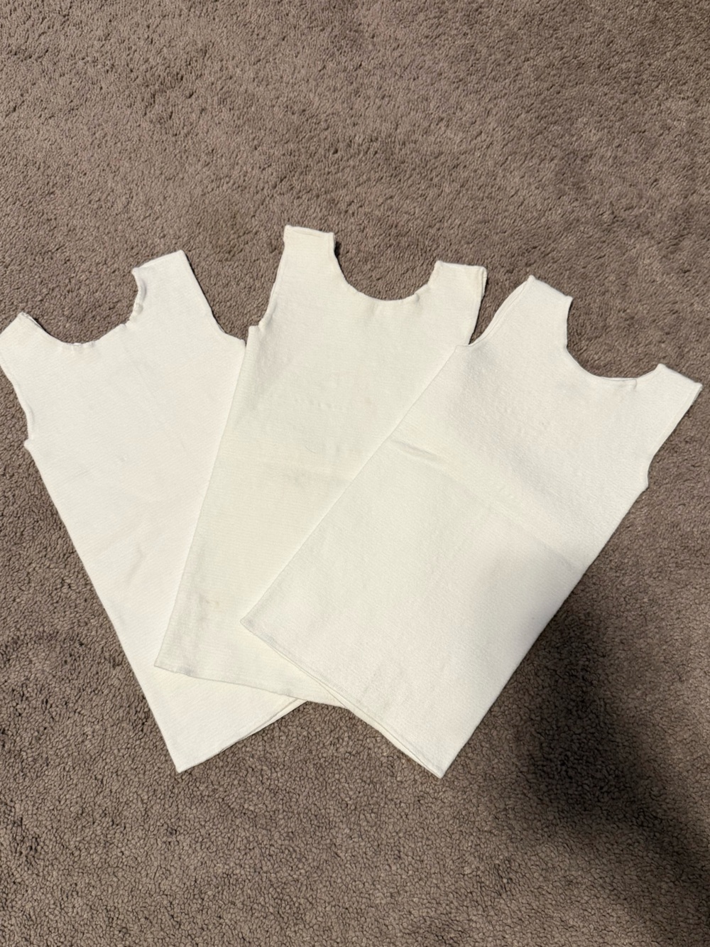 Infant White Compression Tank Tops - 3-Pack
